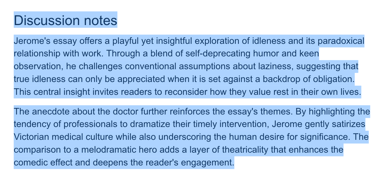 The Discussion notes heading and its paragraphs selected in the document