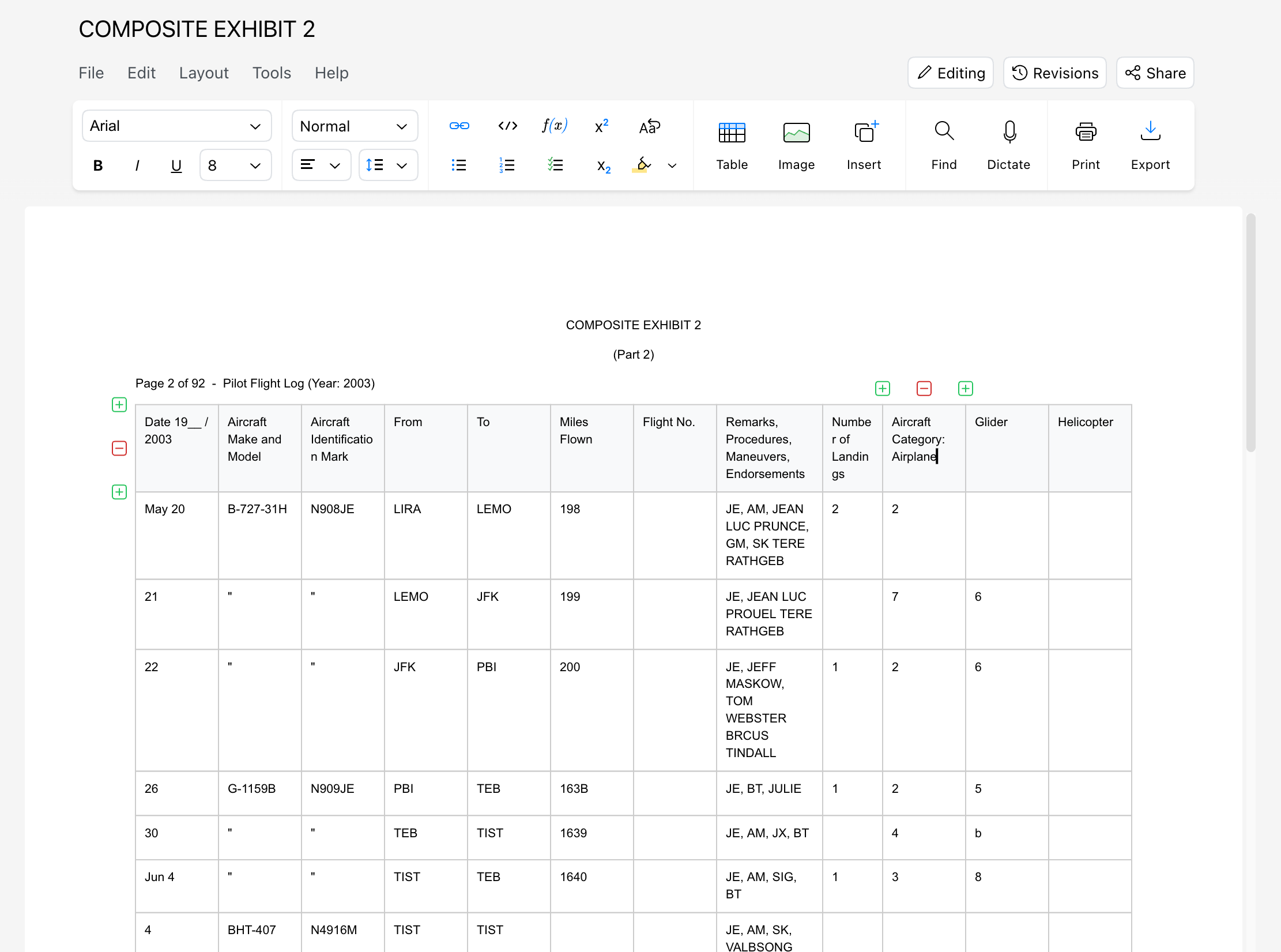 The same PDF imported into Revise